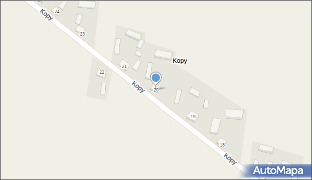 Kopy, Kopy, 20, mapa Kopy