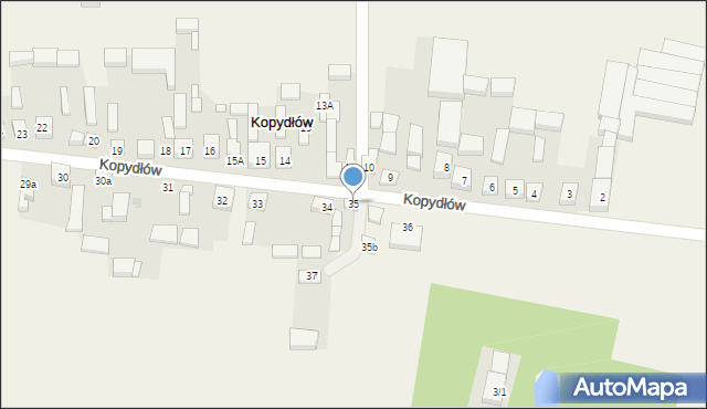 Kopydłów, Kopydłów, 35, mapa Kopydłów