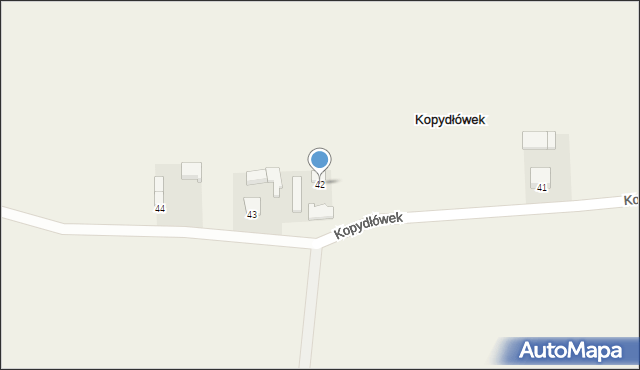 Kopydłów, Kopydłów, 42, mapa Kopydłów