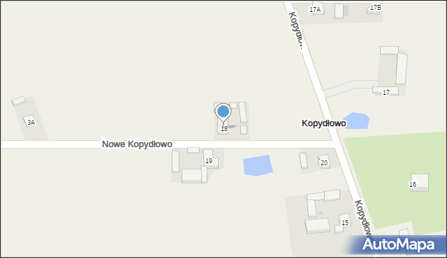 Kopydłowo, Kopydłowo, 18, mapa Kopydłowo