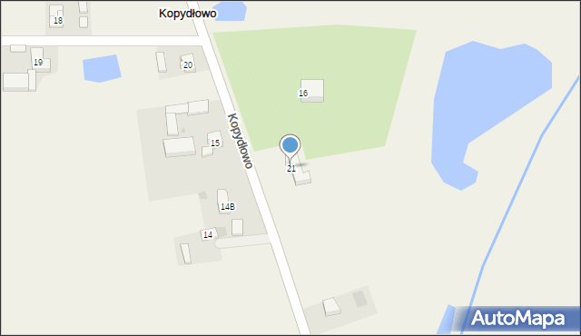 Kopydłowo, Kopydłowo, 21, mapa Kopydłowo