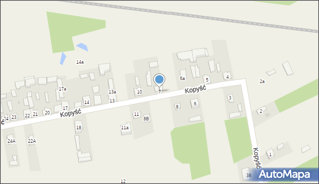 Kopyść, Kopyść, 7, mapa Kopyść