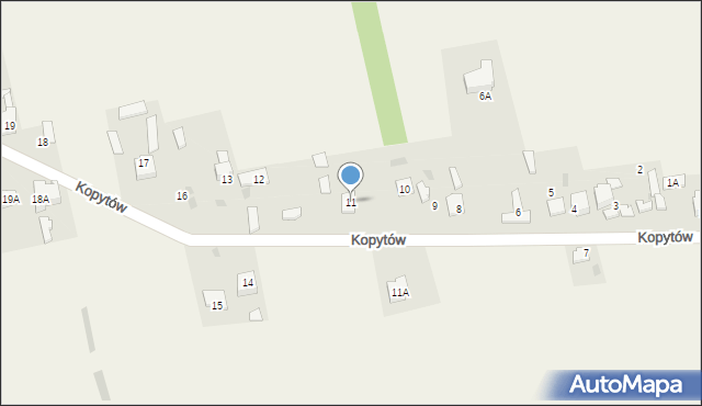 Kopytów, Kopytów, 11, mapa Kopytów