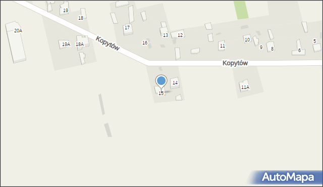 Kopytów, Kopytów, 15, mapa Kopytów