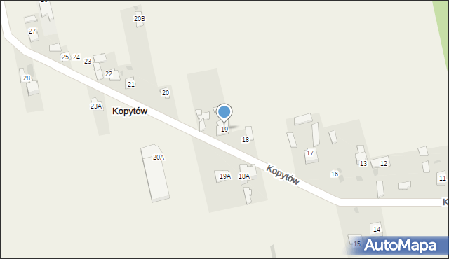 Kopytów, Kopytów, 19, mapa Kopytów