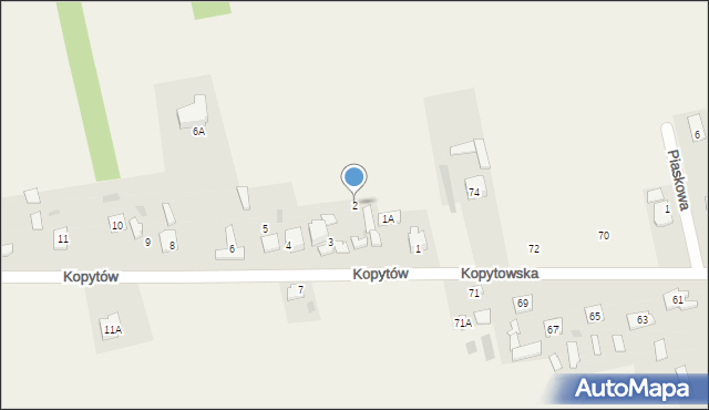 Kopytów, Kopytów, 2, mapa Kopytów