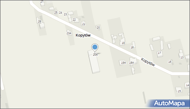 Kopytów, Kopytów, 20A, mapa Kopytów