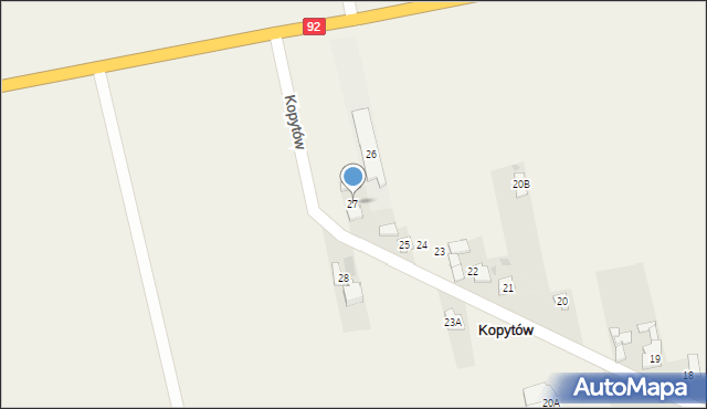 Kopytów, Kopytów, 27, mapa Kopytów