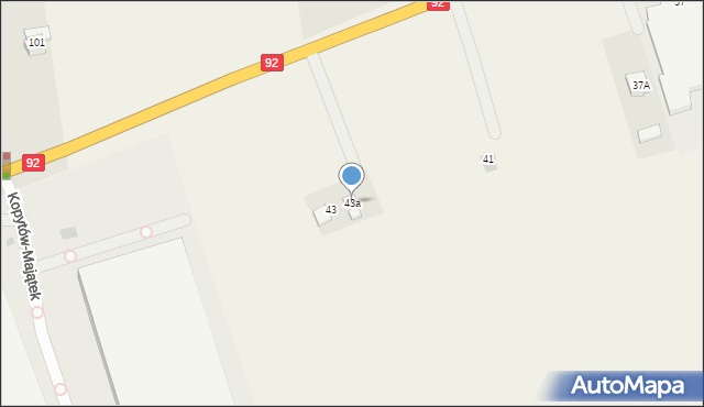 Kopytów, Kopytów, 43a, mapa Kopytów