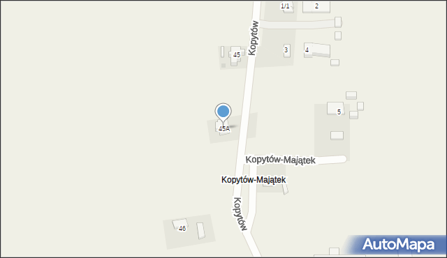 Kopytów, Kopytów, 45A, mapa Kopytów