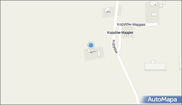 Kopytów, Kopytów, 46, mapa Kopytów