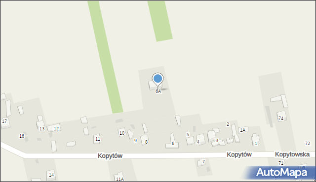 Kopytów, Kopytów, 6A, mapa Kopytów