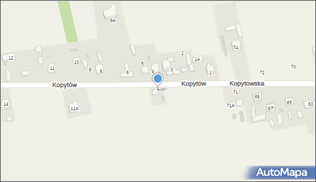 Kopytów, Kopytów, 7, mapa Kopytów