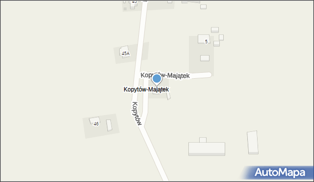 Kopytów, Kopytów-Majątek, 6, mapa Kopytów