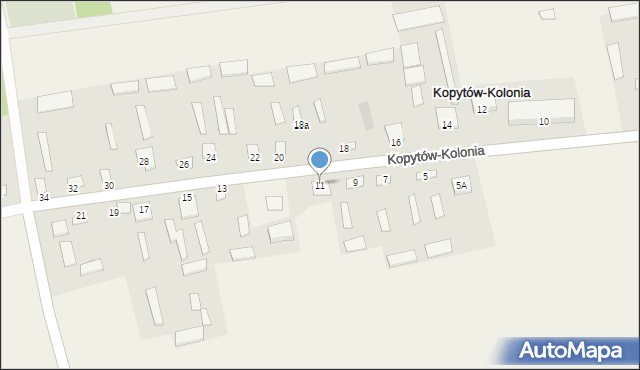 Kopytów, Kopytów, 11, mapa Kopytów