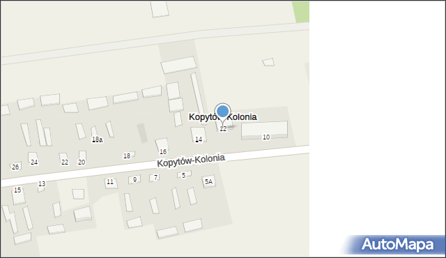 Kopytów, Kopytów, 12, mapa Kopytów