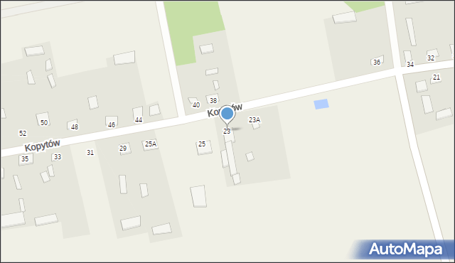 Kopytów, Kopytów, 23, mapa Kopytów