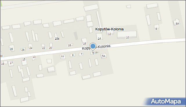 Kopytów, Kopytów, 5, mapa Kopytów