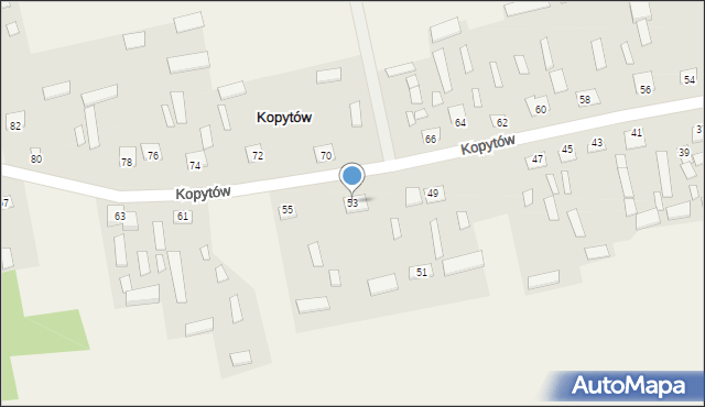 Kopytów, Kopytów, 53, mapa Kopytów