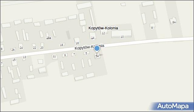 Kopytów, Kopytów, 5A, mapa Kopytów