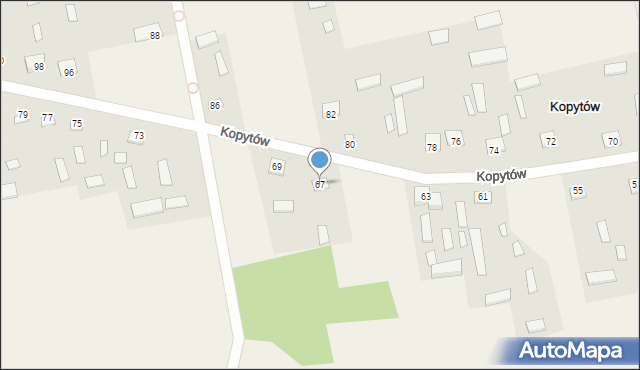 Kopytów, Kopytów, 67, mapa Kopytów