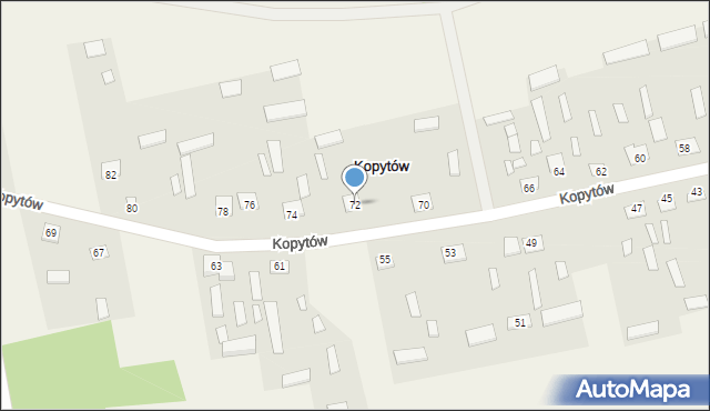 Kopytów, Kopytów, 72, mapa Kopytów