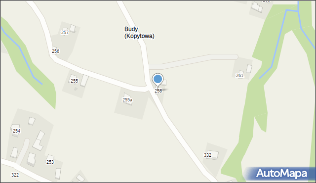 Kopytowa, Kopytowa, 258, mapa Kopytowa