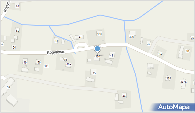 Kopytowa, Kopytowa, 326, mapa Kopytowa