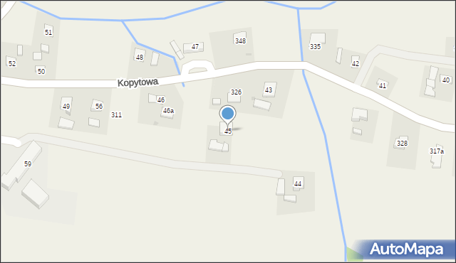 Kopytowa, Kopytowa, 45, mapa Kopytowa