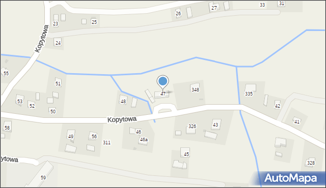 Kopytowa, Kopytowa, 47, mapa Kopytowa