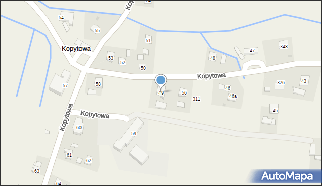 Kopytowa, Kopytowa, 49, mapa Kopytowa