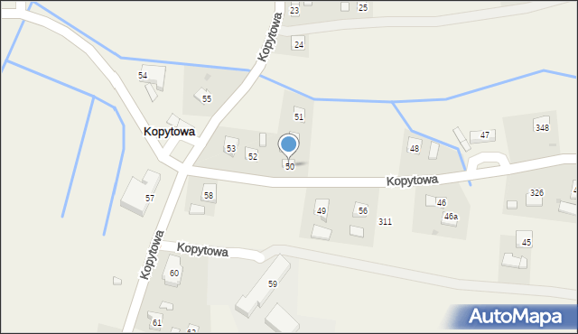 Kopytowa, Kopytowa, 50, mapa Kopytowa