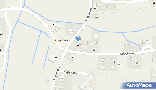 Kopytowa, Kopytowa, 53, mapa Kopytowa