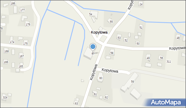 Kopytowa, Kopytowa, 57, mapa Kopytowa