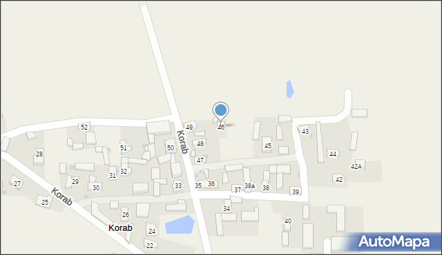 Korab, Korab, 46, mapa Korab