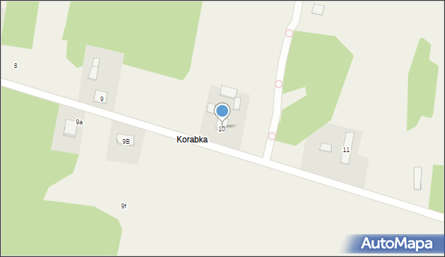 Korabiewice, Korabiewice, 10, mapa Korabiewice