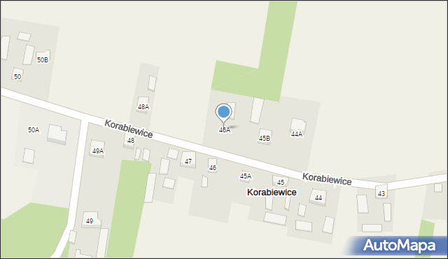 Korabiewice, Korabiewice, 46A, mapa Korabiewice