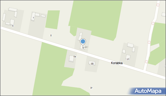 Korabiewice, Korabiewice, 9, mapa Korabiewice