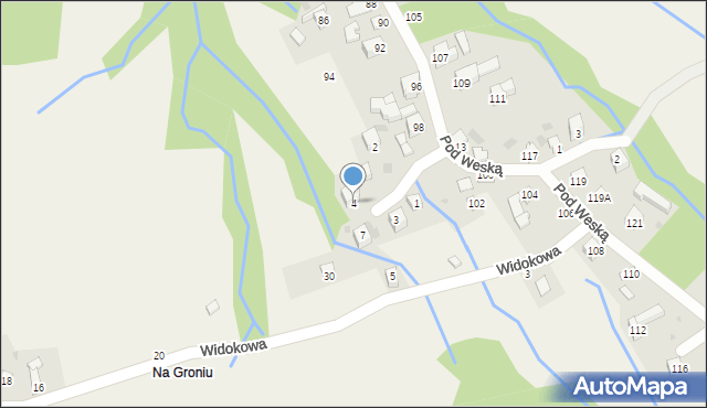 Korbielów, Kolancorzowa, 4, mapa Korbielów