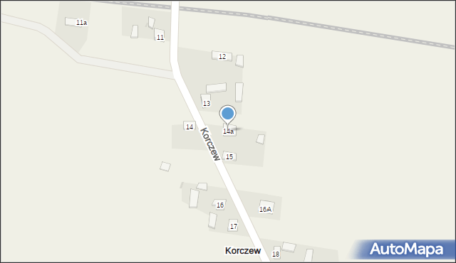 Korczew, Korczew, 14a, mapa Korczew