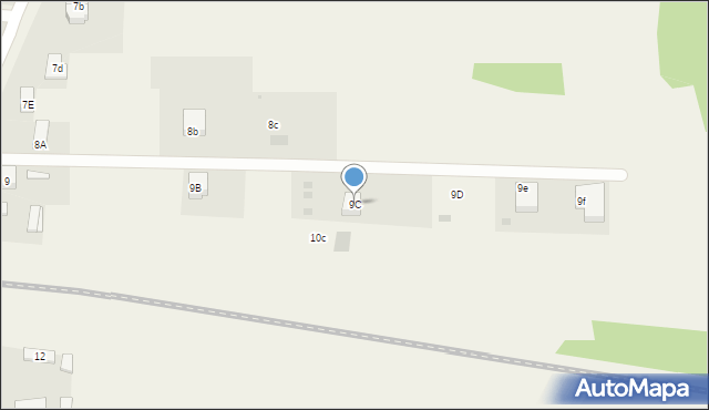 Korczew, Korczew, 9C, mapa Korczew