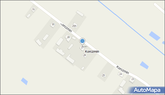 Korczmin, Korczmin, 27, mapa Korczmin