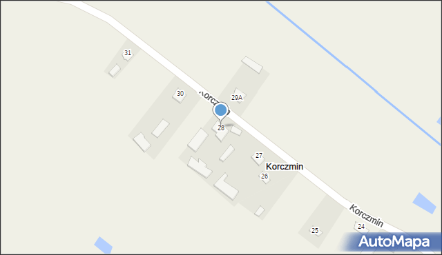 Korczmin, Korczmin, 28, mapa Korczmin