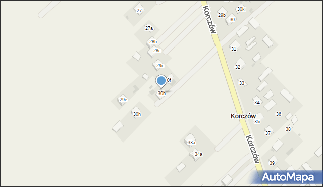 Korczów, Korczów, 30b, mapa Korczów