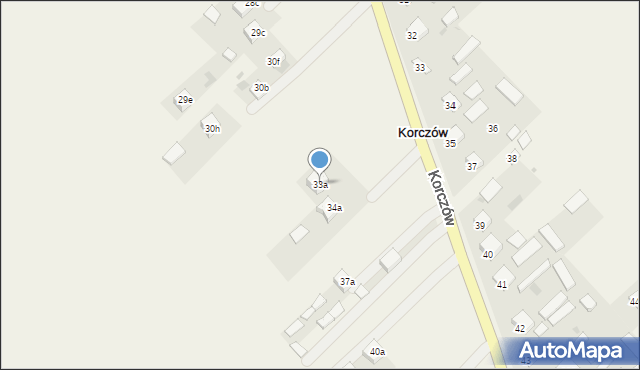 Korczów, Korczów, 33a, mapa Korczów