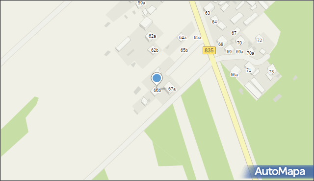 Korczów, Korczów, 66b, mapa Korczów