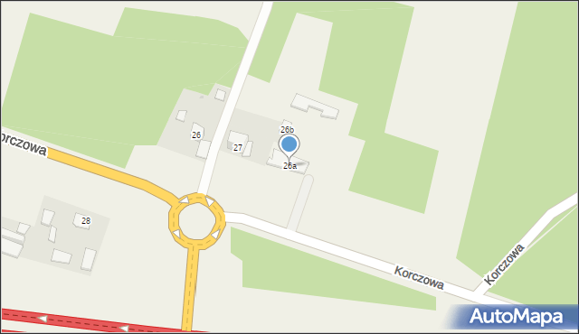 Korczowa, Korczowa, 26a, mapa Korczowa