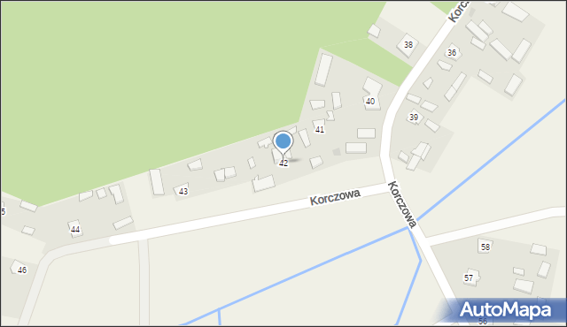 Korczowa, Korczowa, 42, mapa Korczowa