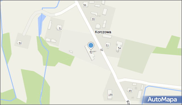 Korczowa, Korczowa, 52, mapa Korczowa