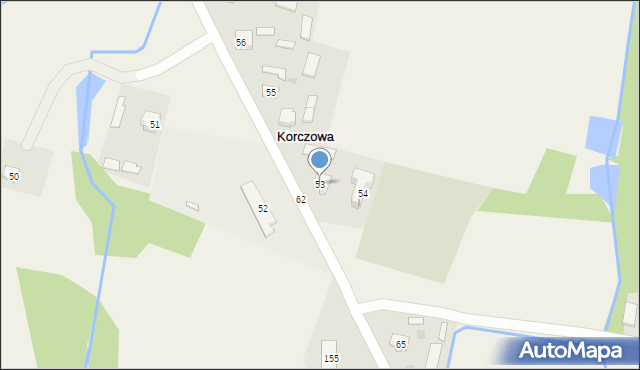 Korczowa, Korczowa, 53, mapa Korczowa